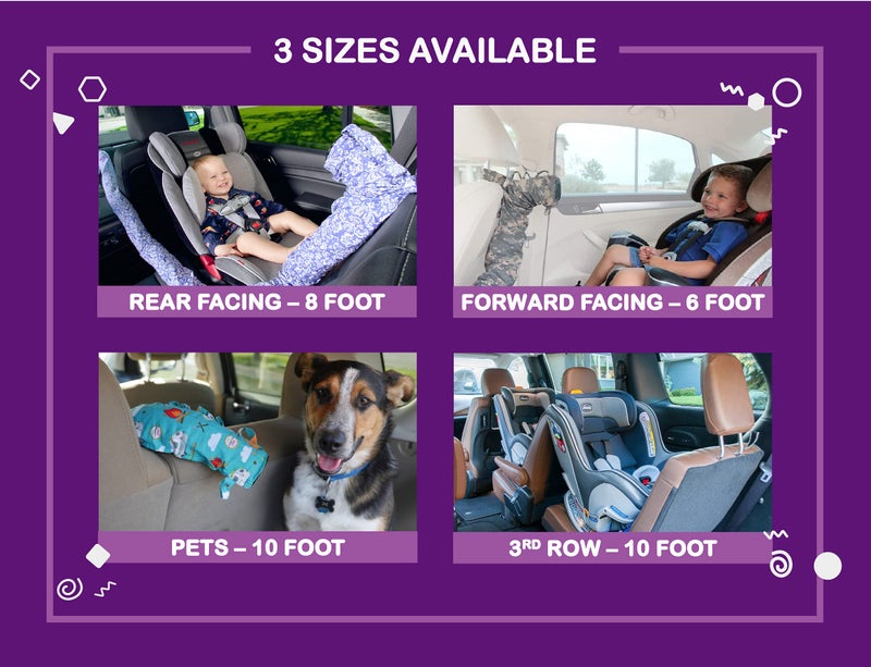 Noggle The Pet Noggle - Extend Hot and Cold Air From Your Dash AC Vent to Pets in the Back Seat - Summer and Winter Vehicle Traveling System to Keep Dogs and Cats Comfortable in the Car - 8ft, Black Ice - Image 4